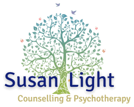 A vibrant green tree illustration with a blue and purple logo overlay representing Mithila IT and counseling services.